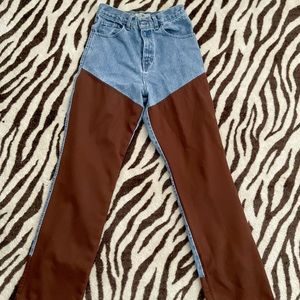 Vintage Kevin rider patchwork jeans